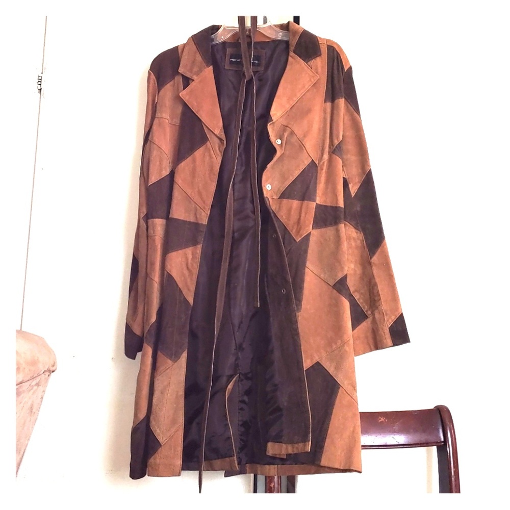 Vintage Patch Suede jacket